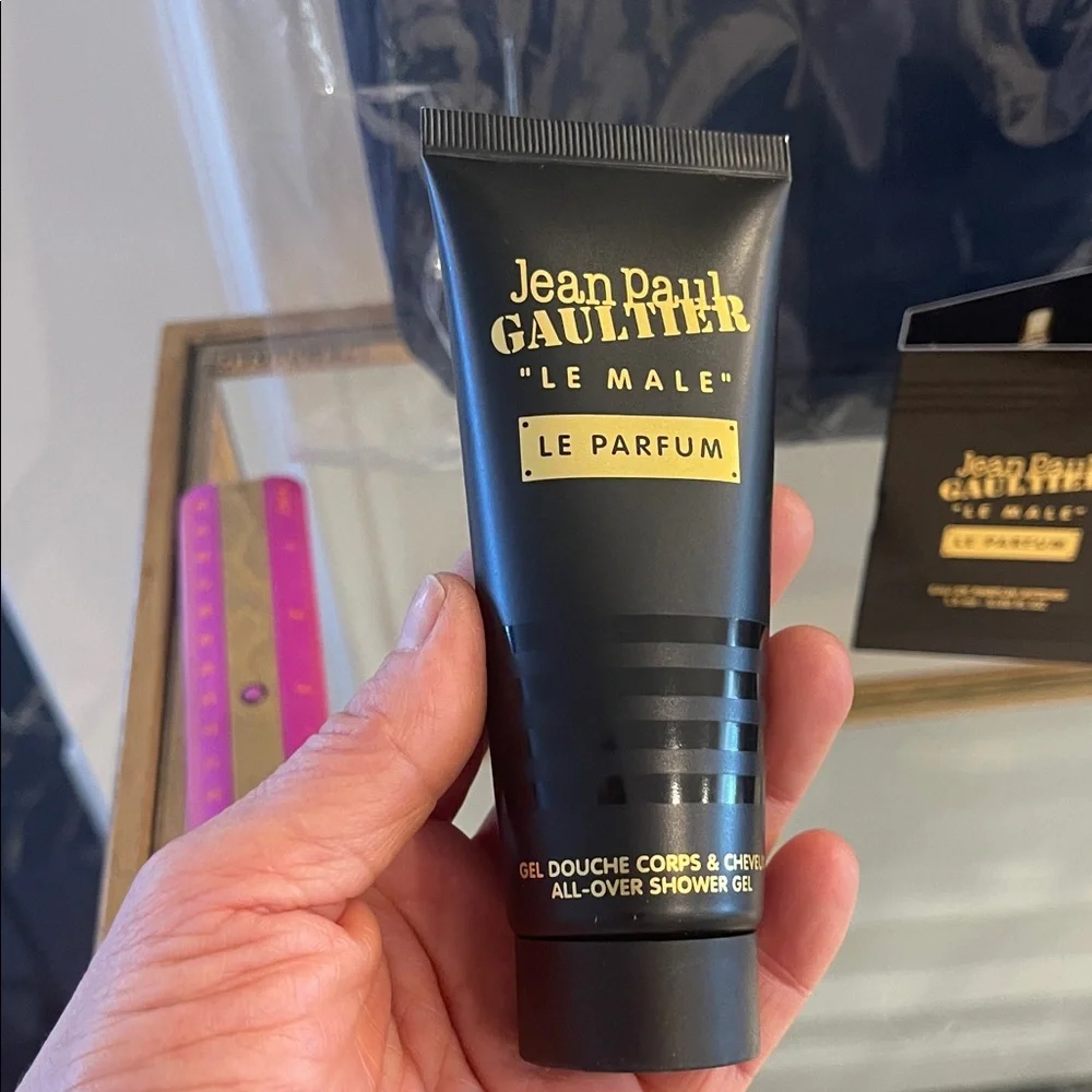 Jean Paul Gaultier Navy Weekend Bag And Body Set
